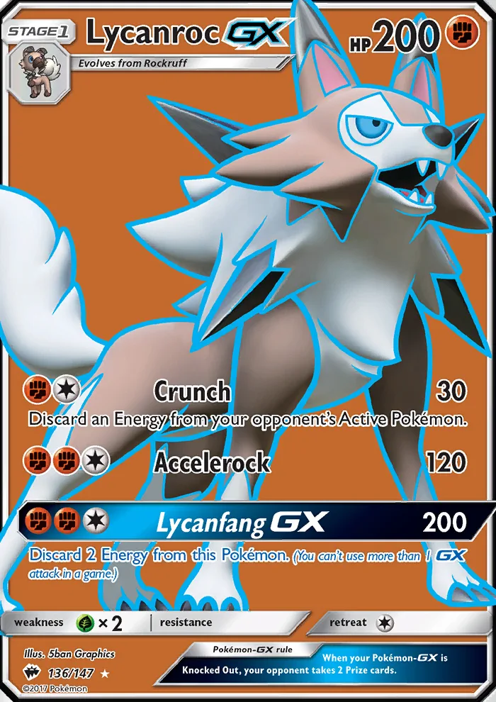 Lycanroc GX · Burning Shadows 136/147