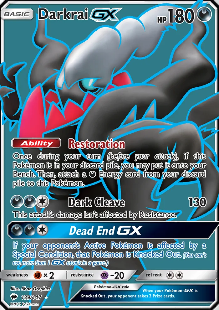 Darkrai GX · Burning Shadows 139/147