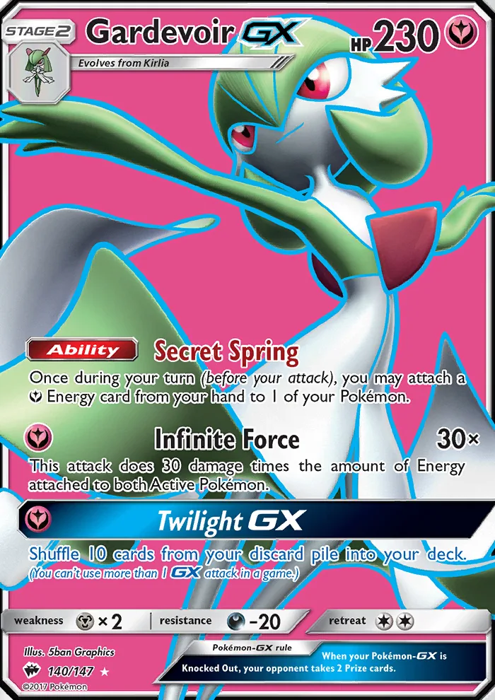 Gardevoir GX · Burning Shadows 140/147