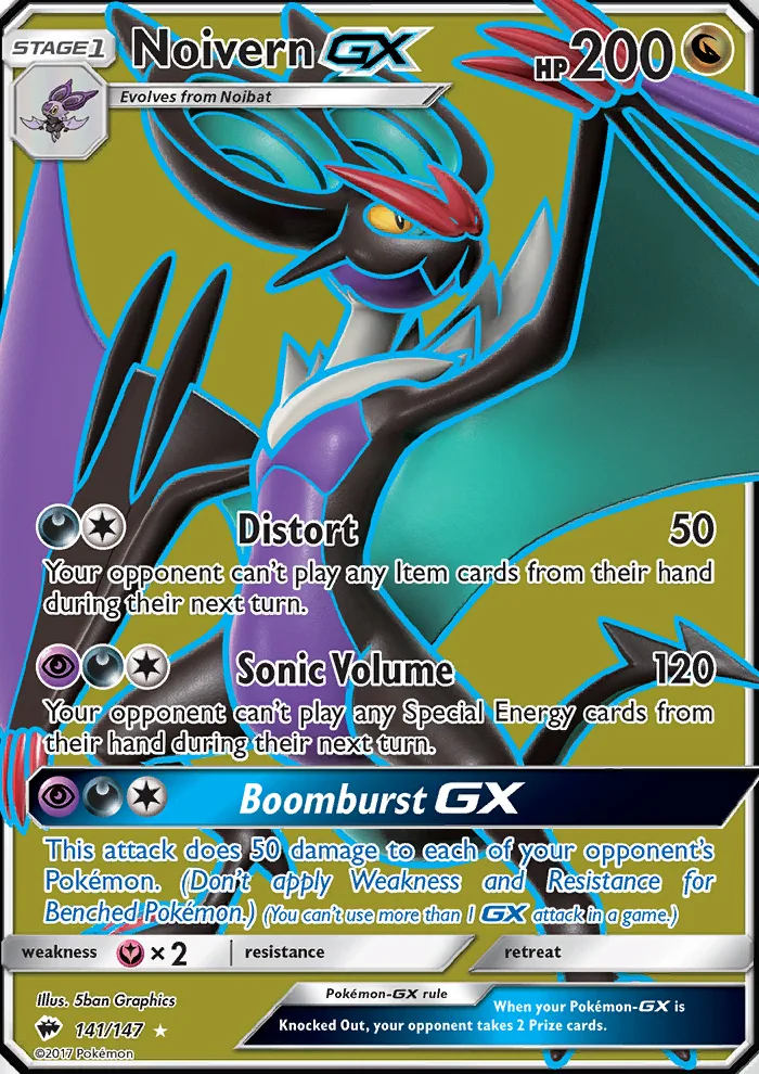 Noivern GX · Burning Shadows 141/147