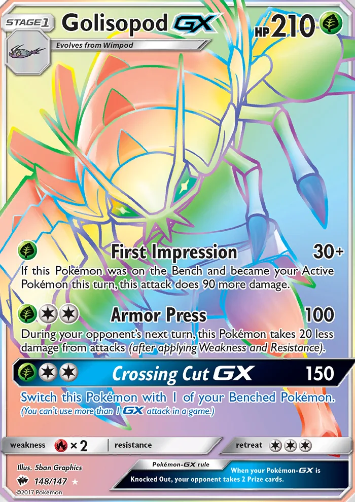 Golisopod GX · Burning Shadows 148/147