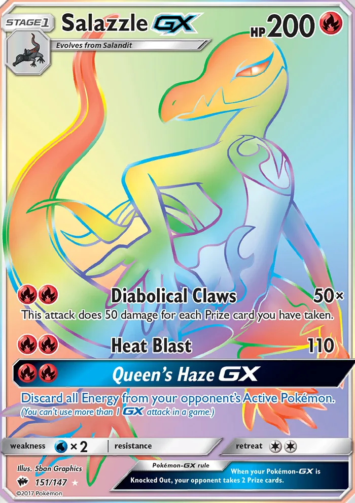 Salazzle GX · Burning Shadows 151/147