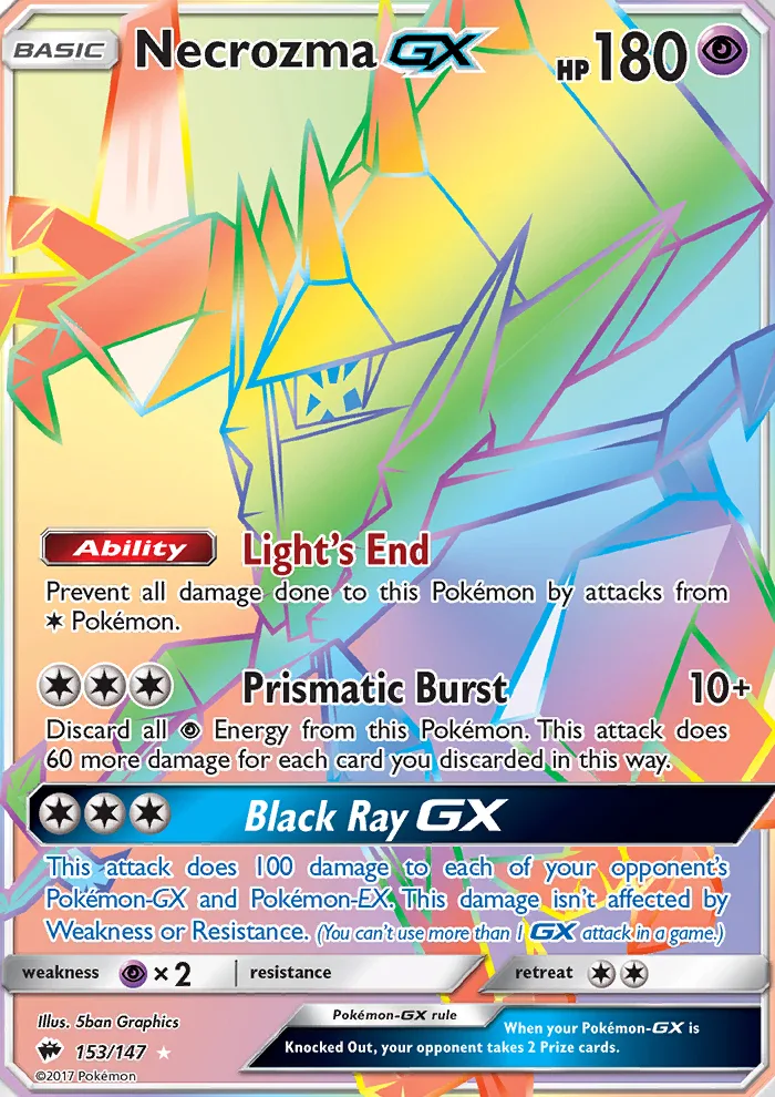 Necrozma GX · Burning Shadows 153/147