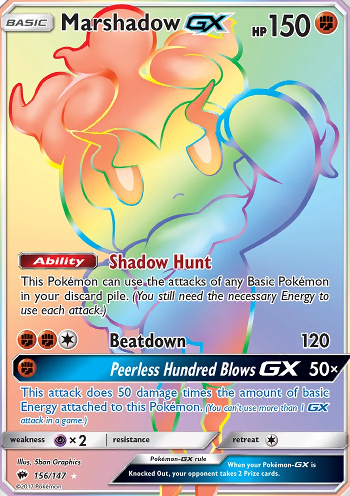 Marshadow GX · Burning Shadows 156/147