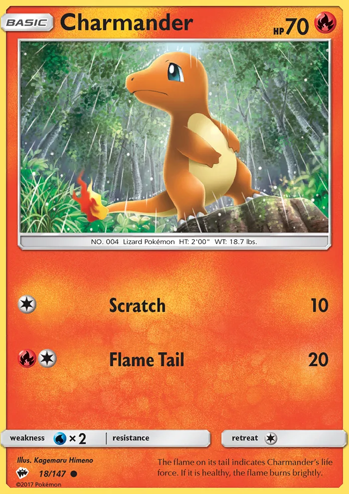 Charmander · Burning Shadows 18/147