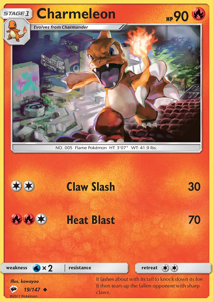 Charmeleon · Burning Shadows 19/147
