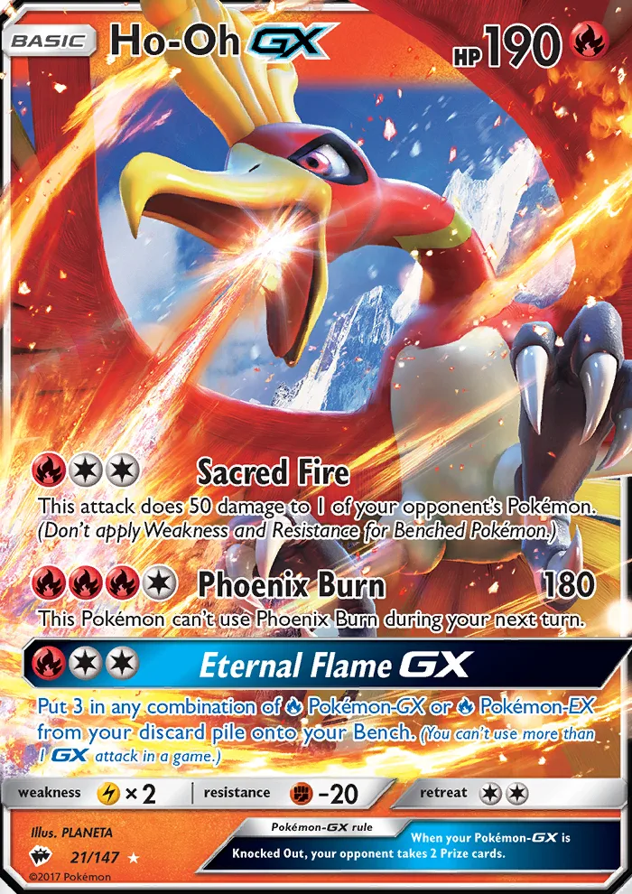 Ho-Oh GX · Burning Shadows 21/147