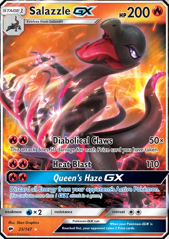 Salazzle GX · Burning Shadows 25/147