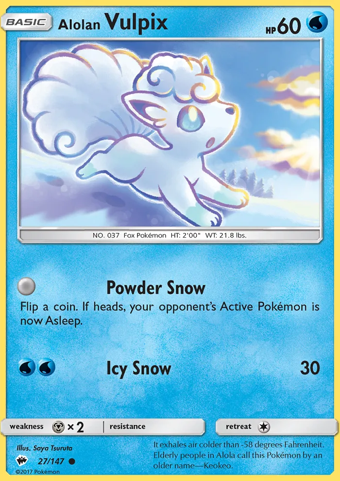 Alolan Vulpix · Burning Shadows 27/147