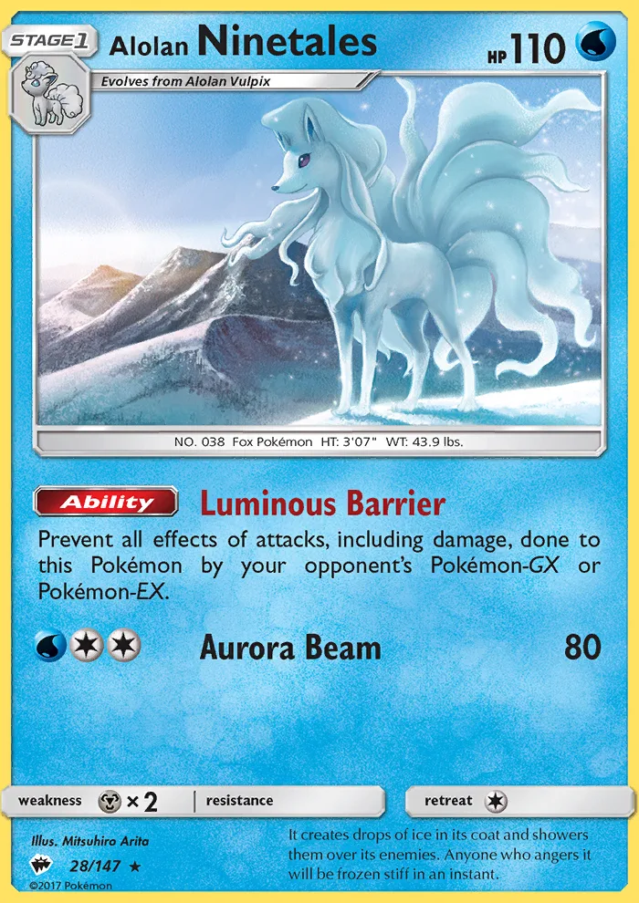 Alolan Ninetales · Burning Shadows 28/147