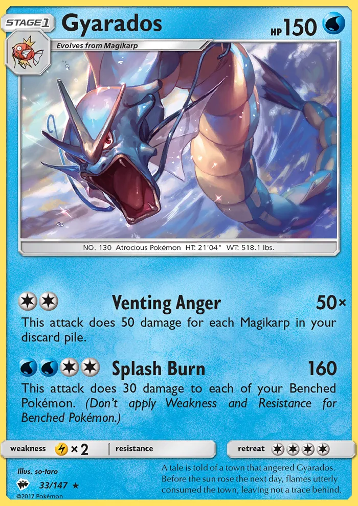 Gyarados · Burning Shadows 33/147
