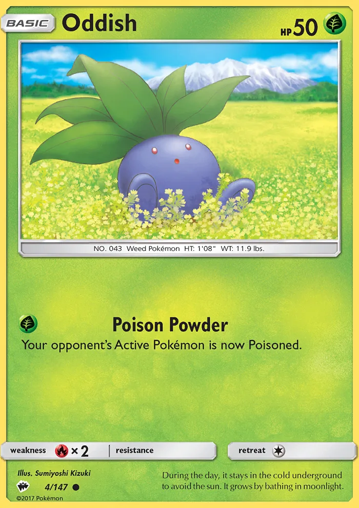 Oddish · Burning Shadows 4/147