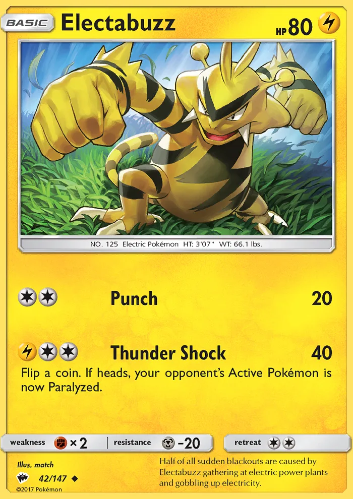 Electabuzz · Burning Shadows 42/147