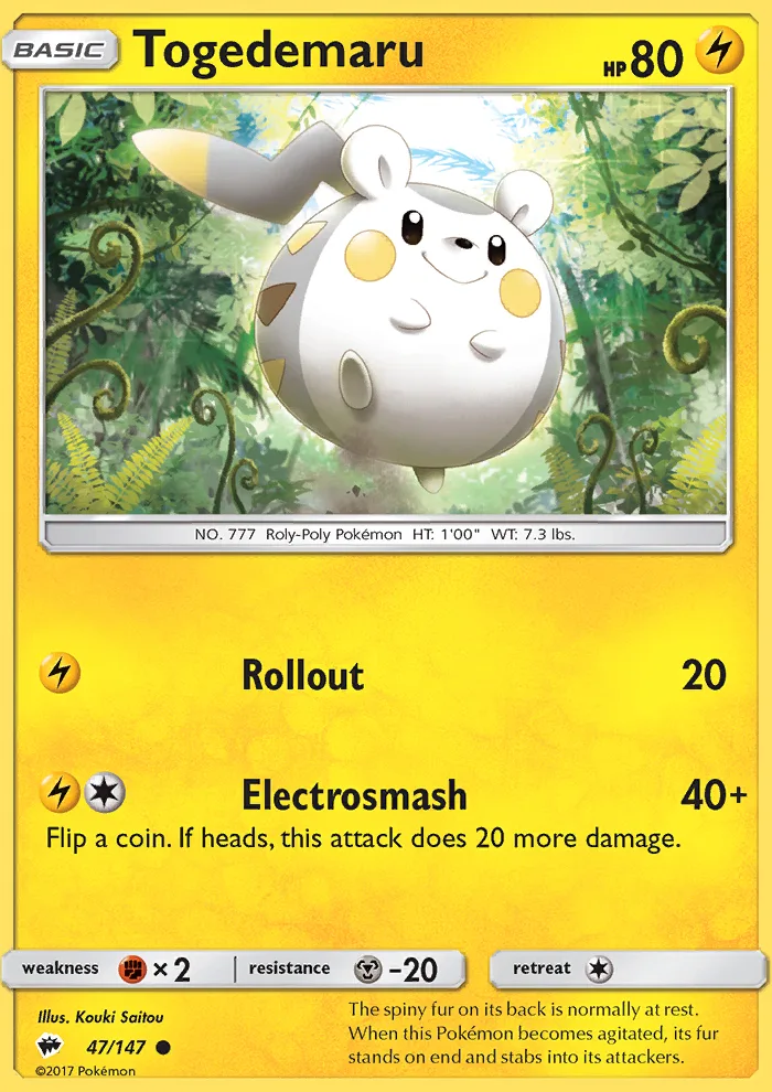 Togedemaru · Burning Shadows 47/147