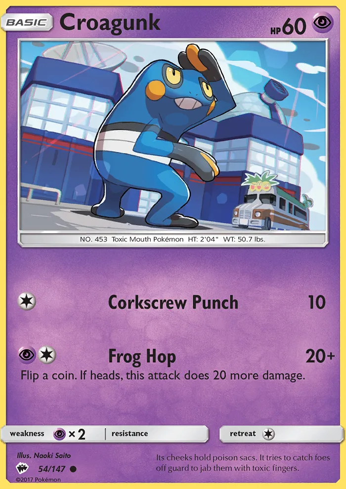 Croagunk · Burning Shadows 54/147