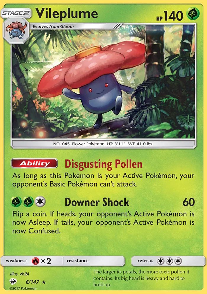 Vileplume · Burning Shadows 6/147