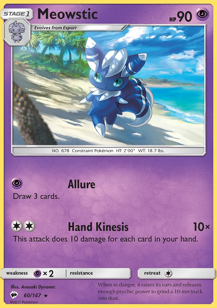 Meowstic · Burning Shadows 60/147