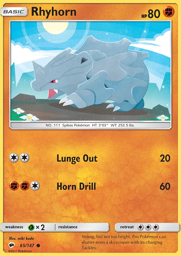 Rhyhorn · Burning Shadows 65/147