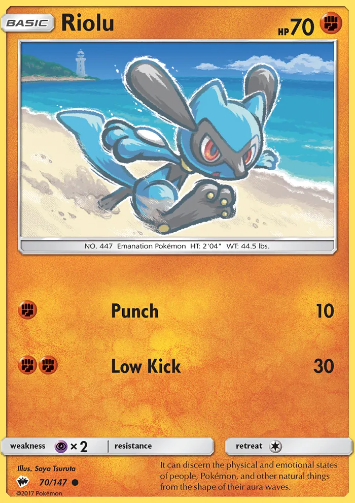 Riolu · Burning Shadows 70/147