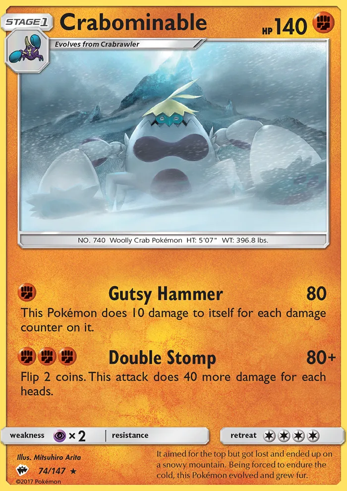 Crabominable · Burning Shadows 74/147