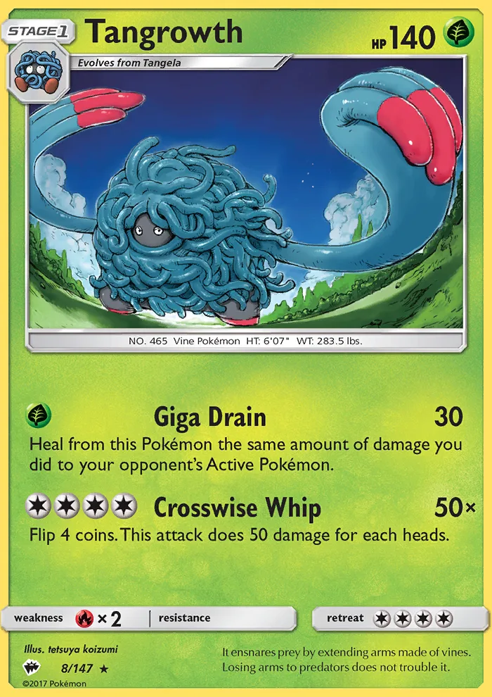 Tangrowth · Burning Shadows 8/147