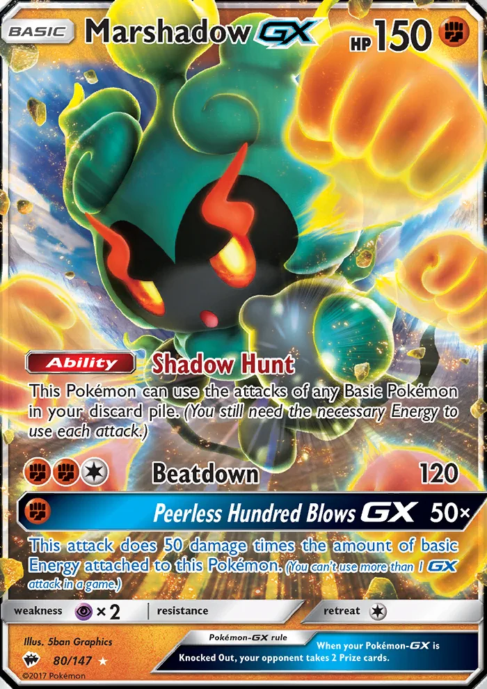 Marshadow GX · Burning Shadows 80/147