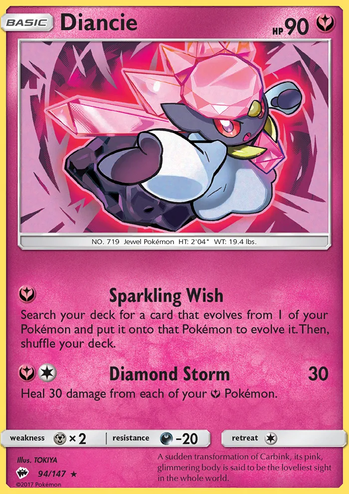 Diancie · Burning Shadows 94/147