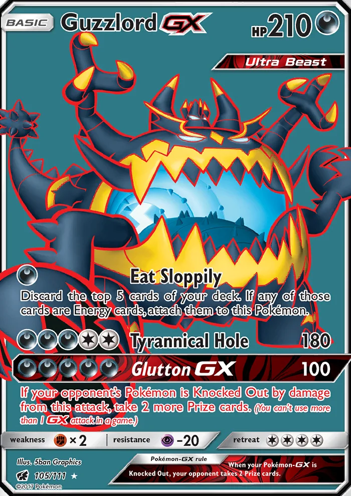 Guzzlord GX · Crimson Invasion 105/111