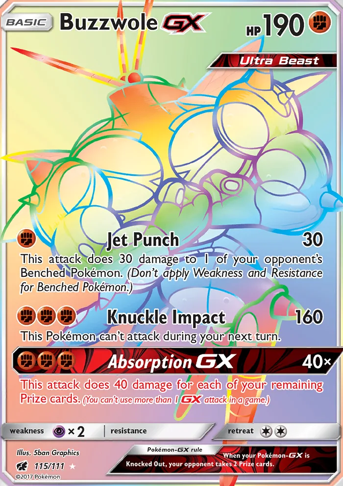 Buzzwole GX · Crimson Invasion 115/111