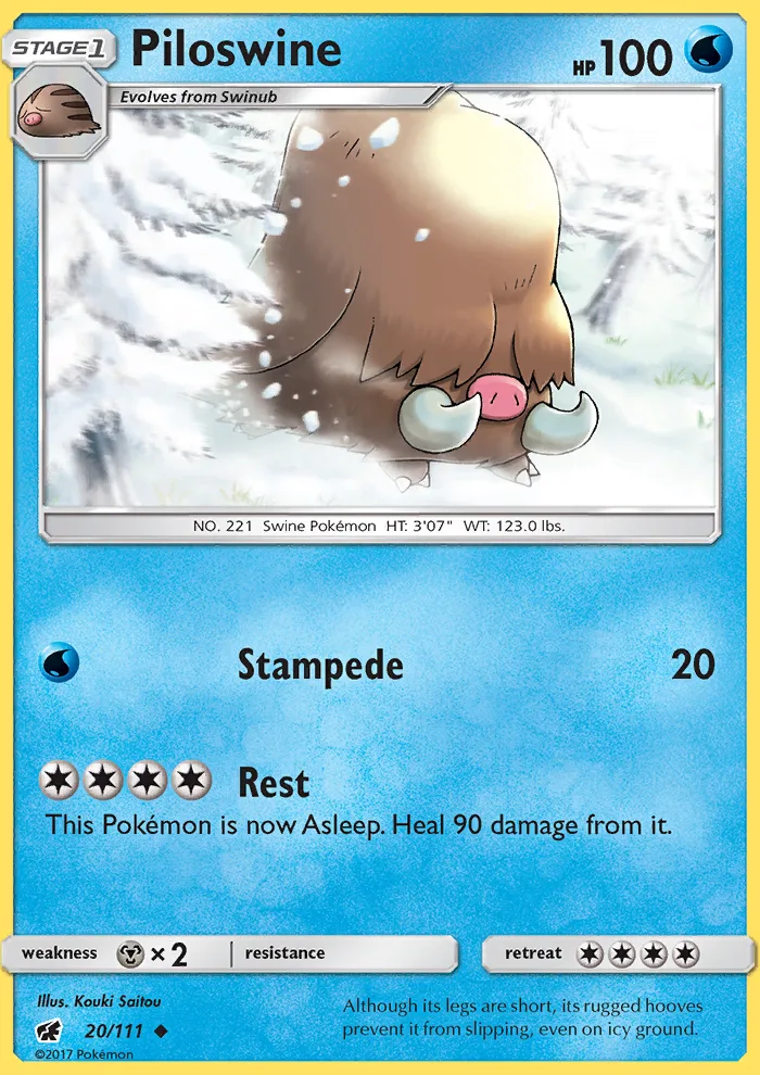 Piloswine · Crimson Invasion 20/111