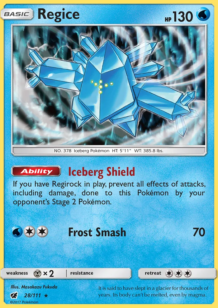 Regice · Crimson Invasion 28/111