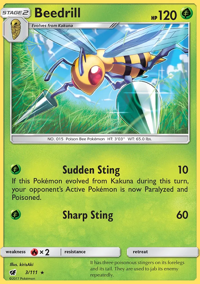 Beedrill · Crimson Invasion 3/111