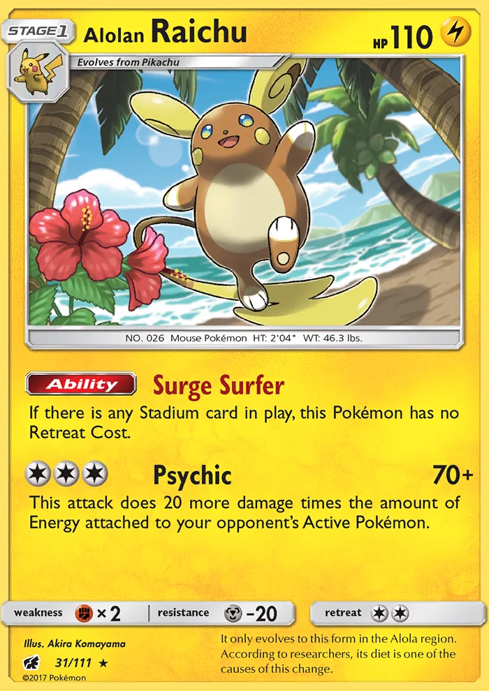 Alolan Raichu · Crimson Invasion 31/111