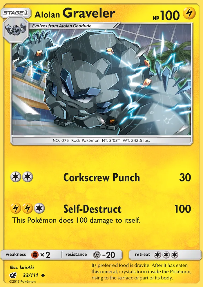 Alolan Graveler · Crimson Invasion 33/111