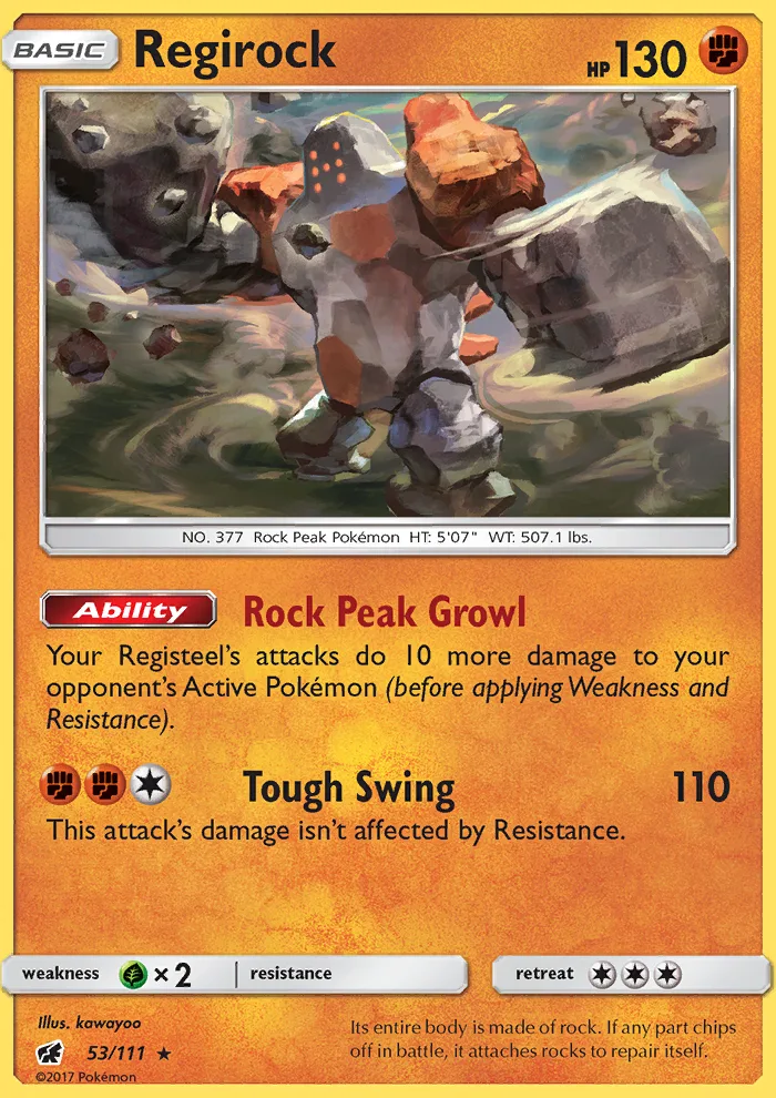 Regirock · Crimson Invasion 53/111