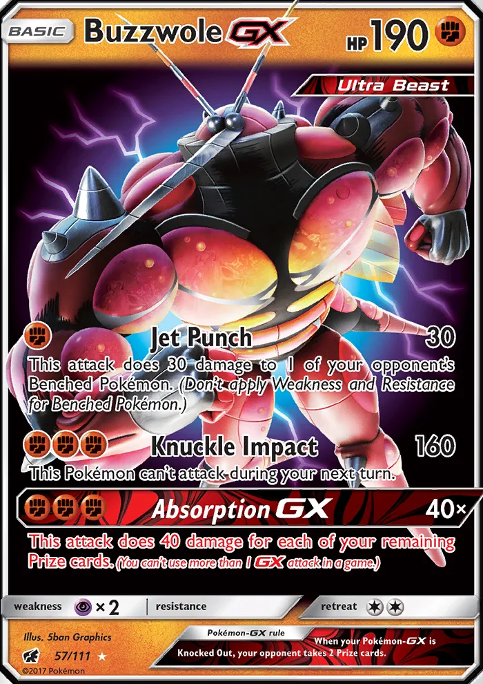 Buzzwole GX · Crimson Invasion 57/111