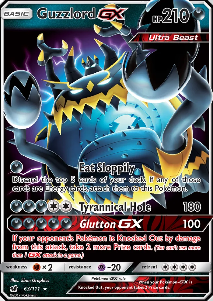 Guzzlord GX · Crimson Invasion 63/111