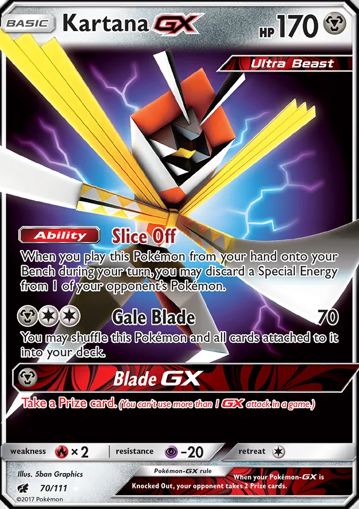 Kartana GX · Crimson Invasion 70/111