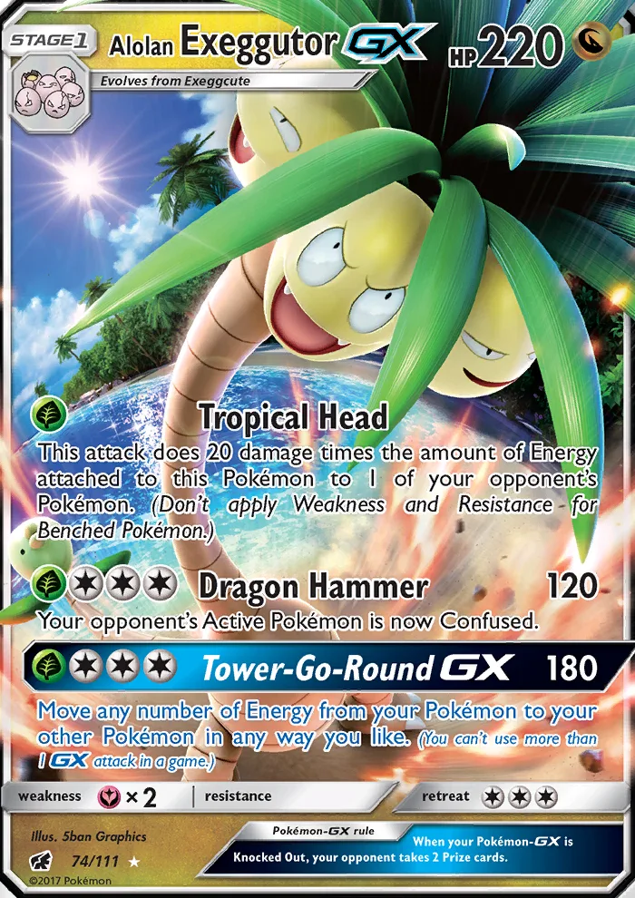 Alolan Exeggutor GX · Crimson Invasion 74/111