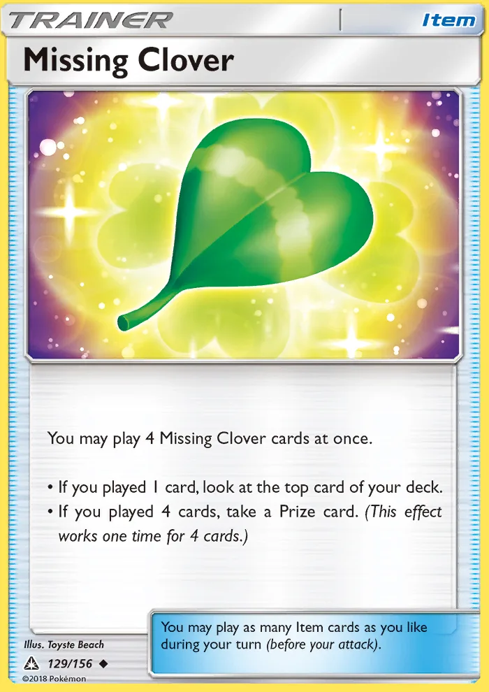 Missing Clover · Ultra Prism 129/156