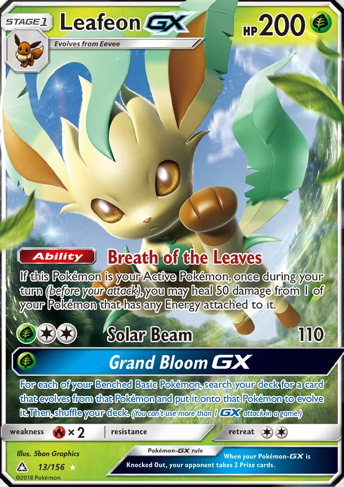 Leafeon GX · Ultra Prism 13/156