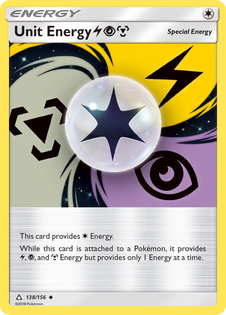 Unit Energy LightningPsychicMetal · Ultra Prism 138/156