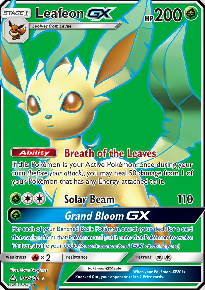 Leafeon GX · Ultra Prism 139/156