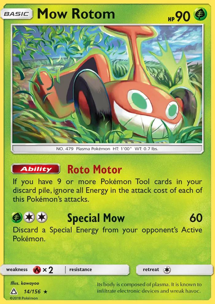 Mow Rotom · Ultra Prism 14/156
