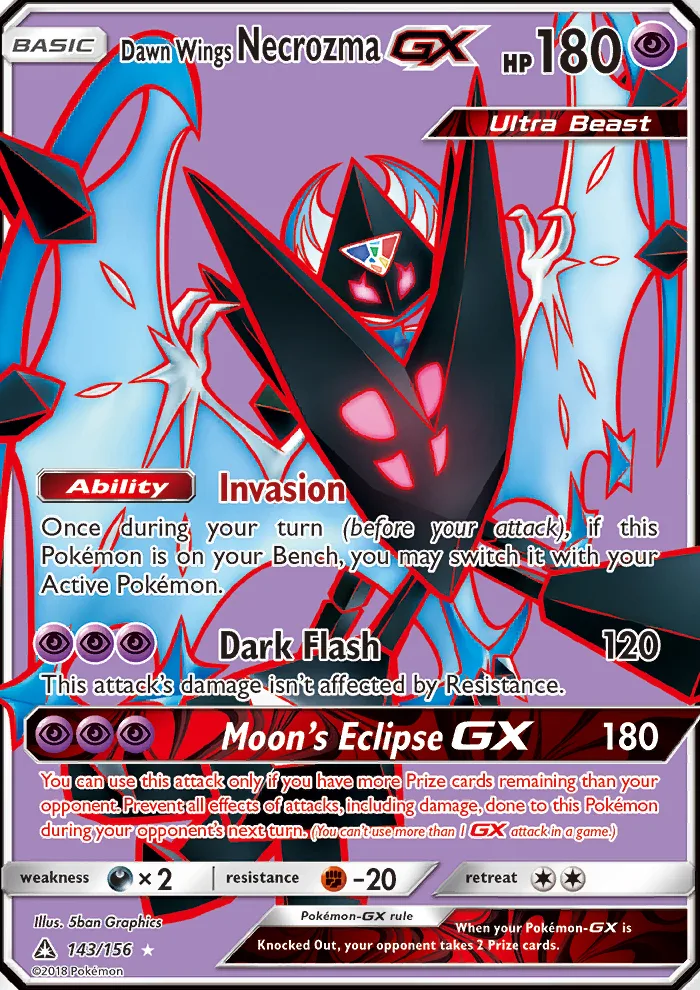 Dawn Wings Necrozma GX · Ultra Prism 143/156