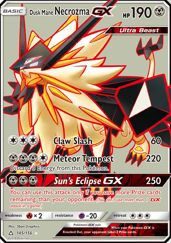 Dusk Mane Necrozma GX · Ultra Prism 145/156