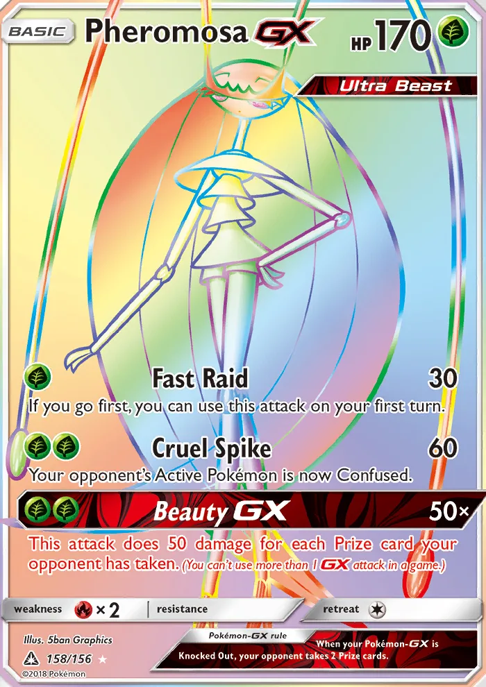 Pheromosa GX · Ultra Prism 158/156