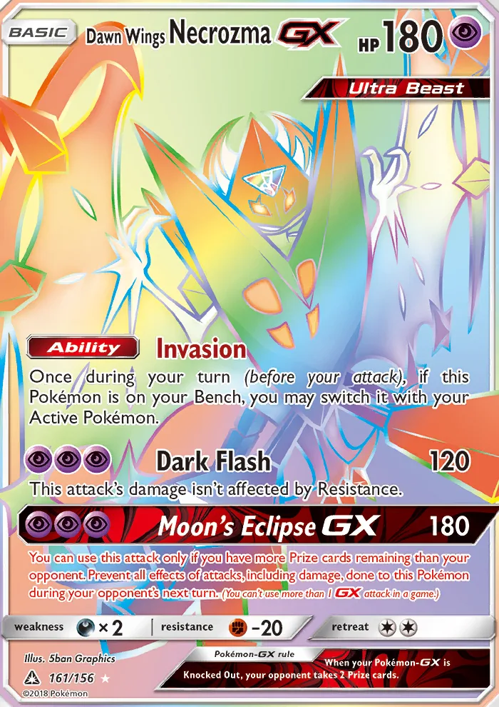 Dawn Wings Necrozma GX · Ultra Prism 161/156