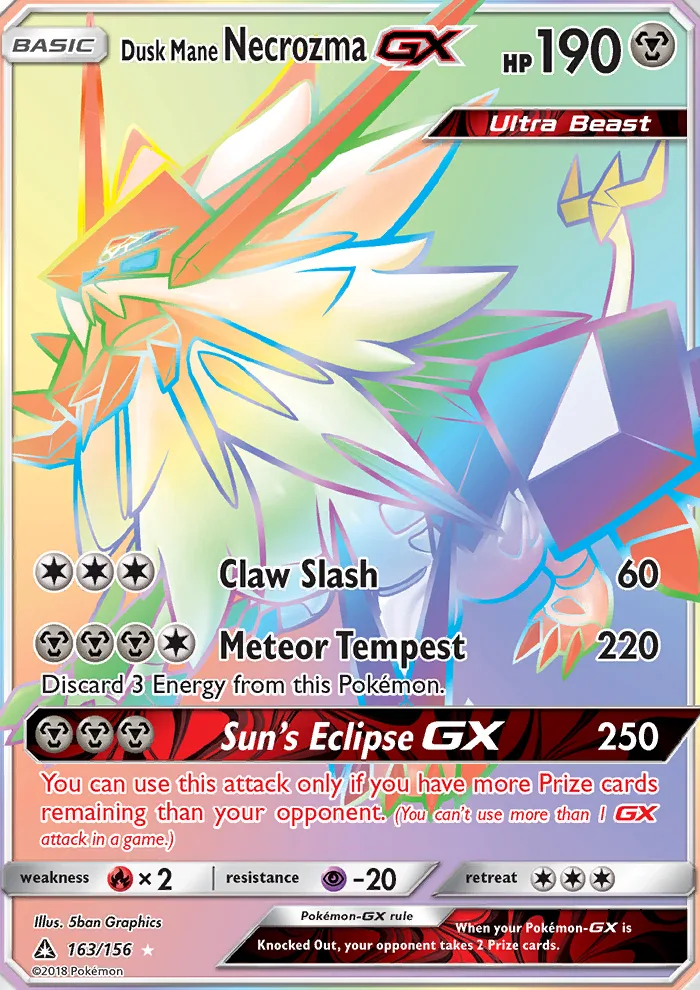 Dusk Mane Necrozma GX · Ultra Prism 163/156