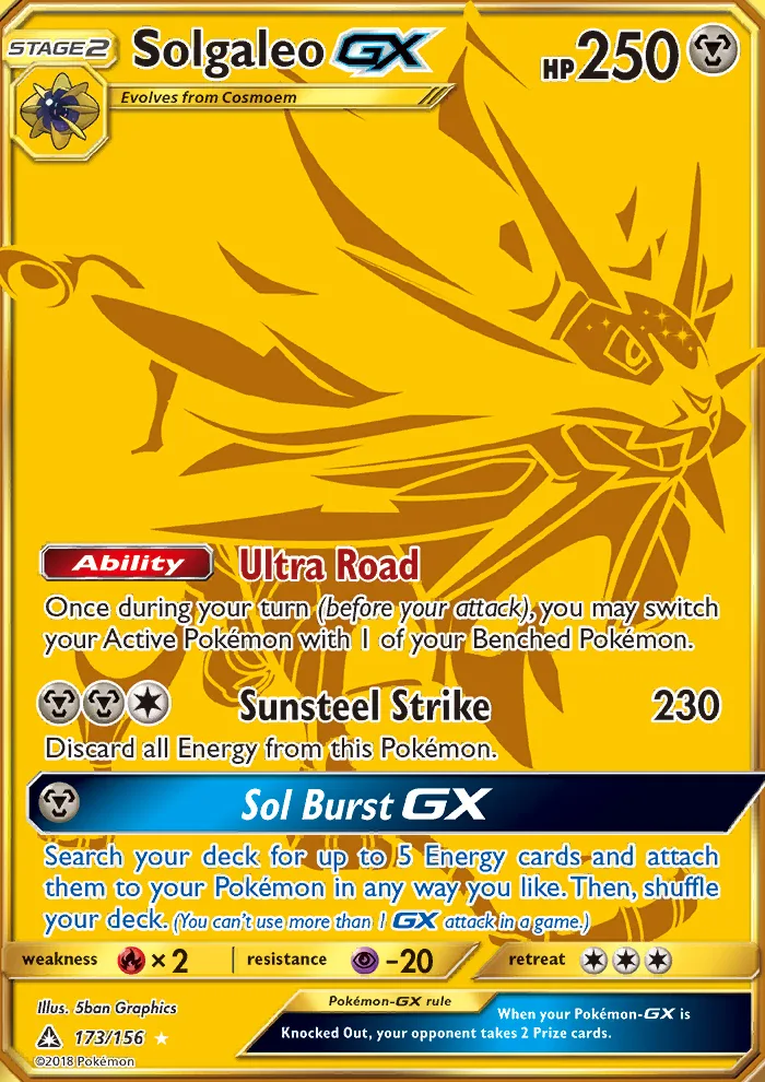 Solgaleo GX · Ultra Prism 173/156